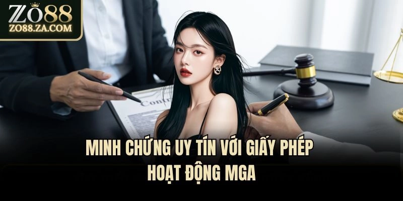 Minh chứng uy tín với giấy phép hoạt động MGA