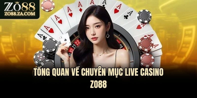 Tổng quan về chuyên mục Live Casino Zo88